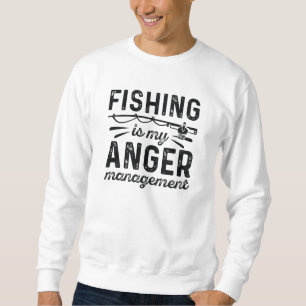 Sudadera La pesca es mi manejo de la ira