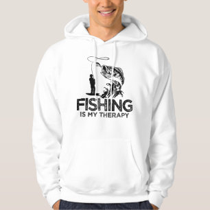 Sudadera La pesca es mi terapia Regalos Golf Lover Funny_07