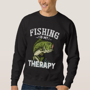 Sudadera La Pesca Es Mi Terapia Una Pesca Divertida Para Ho