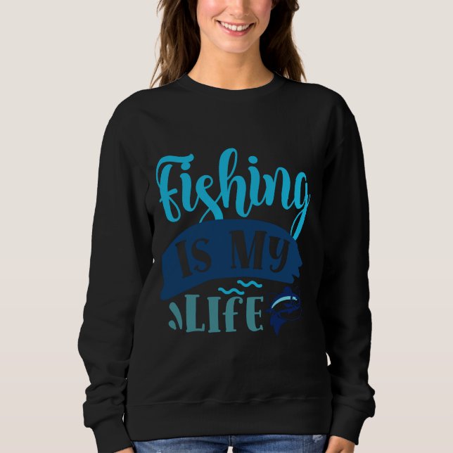 Sudadera La pesca es mi vida (Anverso)