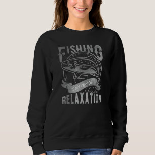 Sudadera La pesca grunge es mi forma de relajación y divers