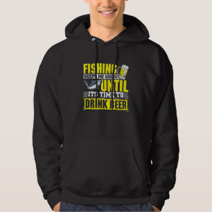 Sudadera La Pesca Me Mantiene Irme Hasta Que Sea Hora De Be