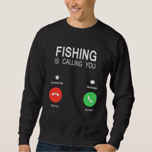 Sudadera La Pesca Te Llama Hombres Y Mujeres