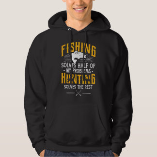 Sudadera La pesca y la caza resuelven mis problemas - Regal