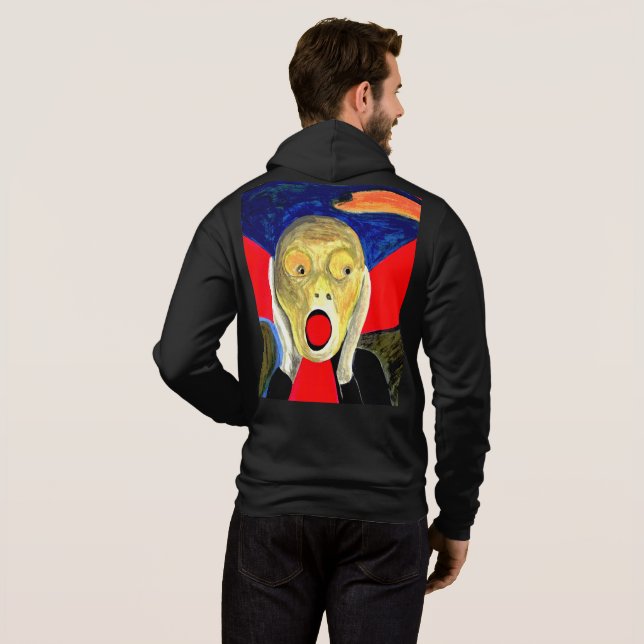 Sudadera La pintura inspirada en el grito (Reverso completo)