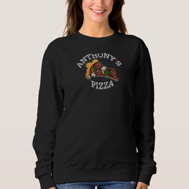 Sudadera La Pizza Clásica Italiana de Anthony Raglan (Anverso)
