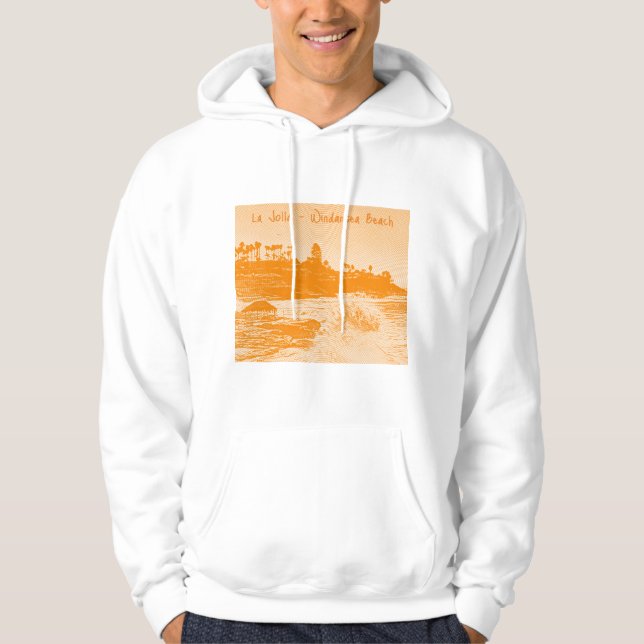 Sudadera La playa de La Jolla Windansea (Anverso)