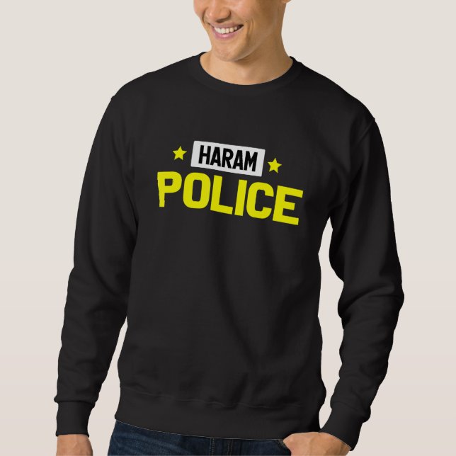 Sudadera La policía de Haram Islam musulmán (Anverso)