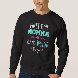 Sudadera La primera vez que las mujeres mami dejan que el m