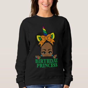 Sudadera La princesa afro-americana afroamericana luce a Un