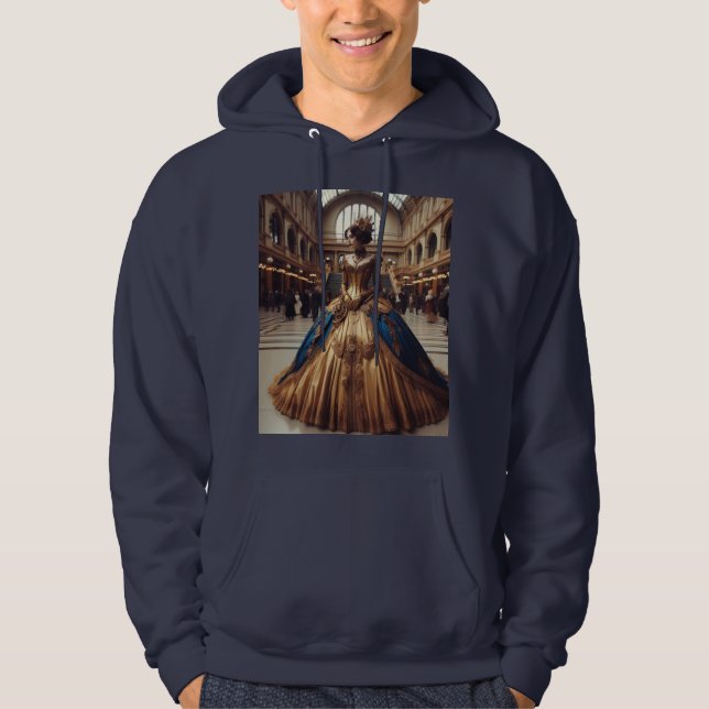 Sudadera La princesa de oro Steampunk Victorian Industrial (Anverso)