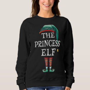 Sudadera La princesa Elf, graciosa pareja de Navidades fami