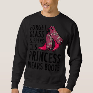 Sudadera La princesa lleva boots a la chica del país Chica 