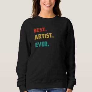 Sudadera La profesión artística mejor artista retro