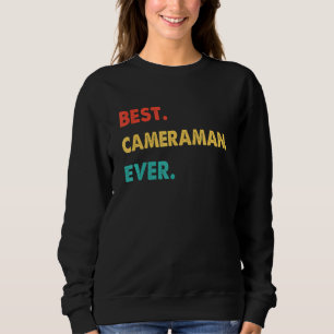 Sudadera La profesión del camarógrafo retro mejor camarógra
