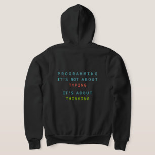 Sudadera La programación es pensar, no escribir – Desarroll