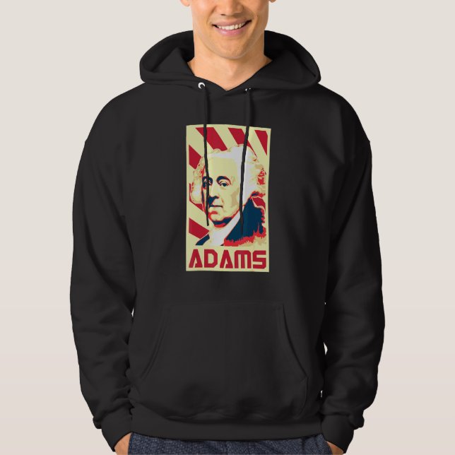 Sudadera La propaganda retro de John Adams (Anverso)