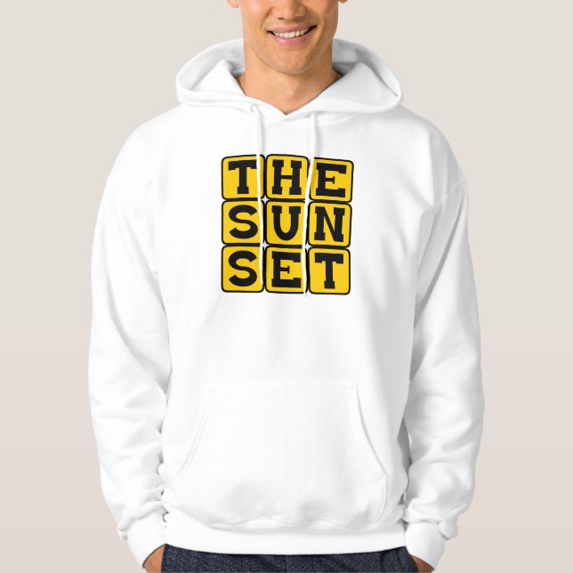 Sudadera La puesta del sol, distrito de San Francisco (Anverso)