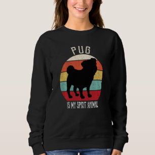 Sudadera La Pug Graciosa Es Mi Espíritu Animal Perro Hombre