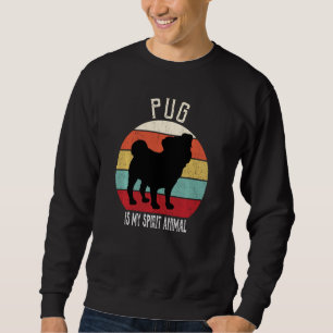 Sudadera La Pug Graciosa Es Mi Espíritu Animal Perro Hombre