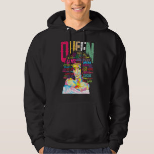 Sudadera La reina africana norteamericana, África, educada,