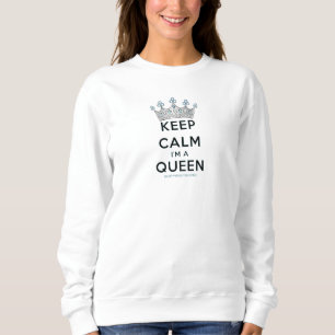 Sudadera La reina tranquila de SlipperyJoe's corona de plat