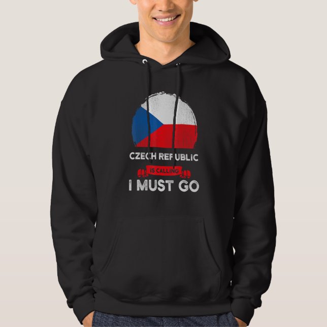 Sudadera La República Checa llama a que debo ir con la band (Anverso)