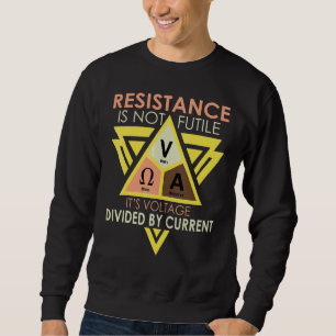 Sudadera La resistencia no es fútil Electricista