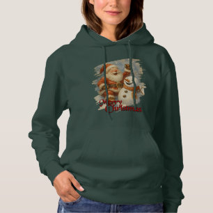 Sudadera La risa de Santa en el abrazo del invierno