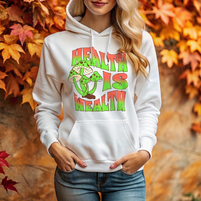 Sudadera "La salud es riqueza" - Clásica Hoodie de Pullover (Subido por el creador)