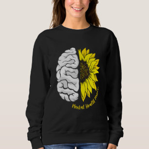 Sudadera La Salud Mental Importa A Los Girasoles Y El Cereb