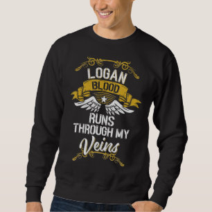 Sudadera La Sangre De Logan Corre A Través De Mis venas