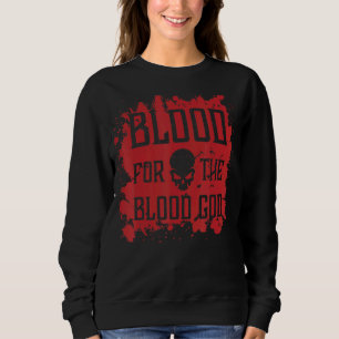 Sudadera La Sangre Del Cráneo Malvado Por La Sangre Dios De