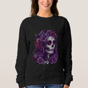 Sudadera La Santa Muerte Saint-Folklore Mexicano Cráneo Mue