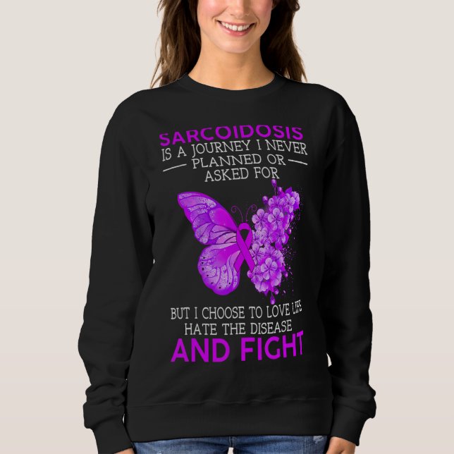 Sudadera La Sarcoidosis Es Un Viaje Que Nunca Planeé La Mar (Anverso)