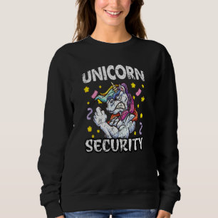 Sudadera La seguridad unicornio recorta la cosecha del arco