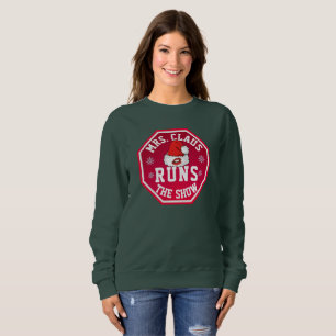 Sudadera La señora Claus dirige el show