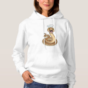 Sudadera La serpiente como cocinar con el gorra del chef