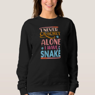 Sudadera La serpiente crochet de mujeres que nunca he cruza