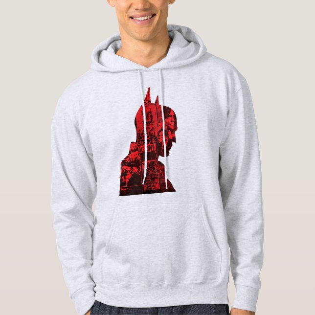 Sudadera La silueta del periódico Batman (Anverso)