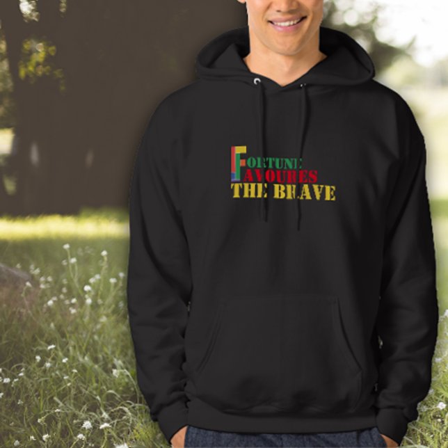 Sudadera La suerte de la sabiduría del proverbio favorece a (Subido por el creador)