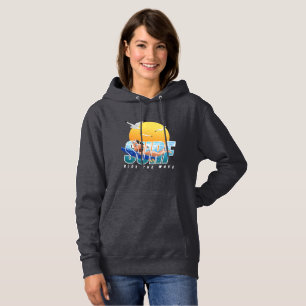 Sudadera La surfista cabalga la ola   Mujeres
