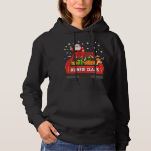 Sudadera La tía Claus Red Truck Santa Reindeer Elf Christma