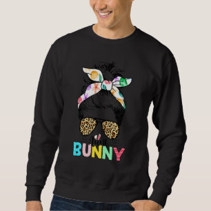 Sudadera La tía linda conejita desordenada familia Bun Band