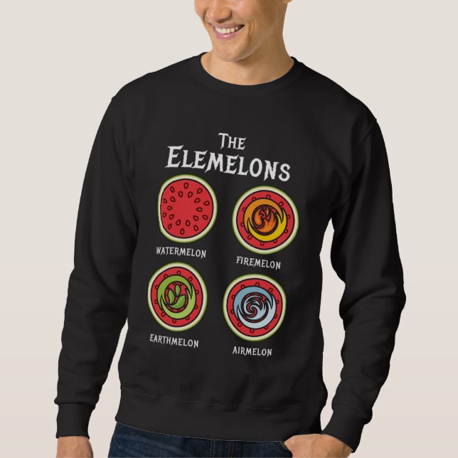 Sudadera La Tierra del Fuego de la sandía de Elemelons (Anverso)