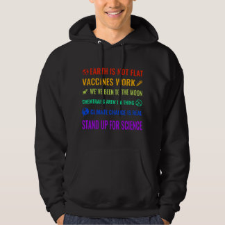 Sudadera La Tierra no es plana Las vacunas funcionan Cienci