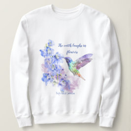 Sudadera La Tierra se ríe en las flores cita el pájaro tart