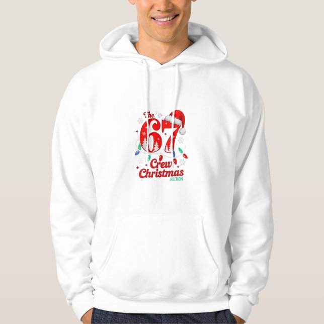 Sudadera La tripulación de Navidad 67 Edición Six Seven Bra (Anverso)