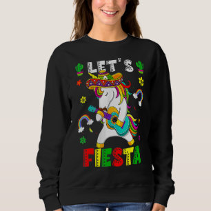 Sudadera La unicornio mexicana Cinco de Mayo por la Fiesta