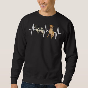Sudadera La vaca encontró a Chinook Heartbeat Dog